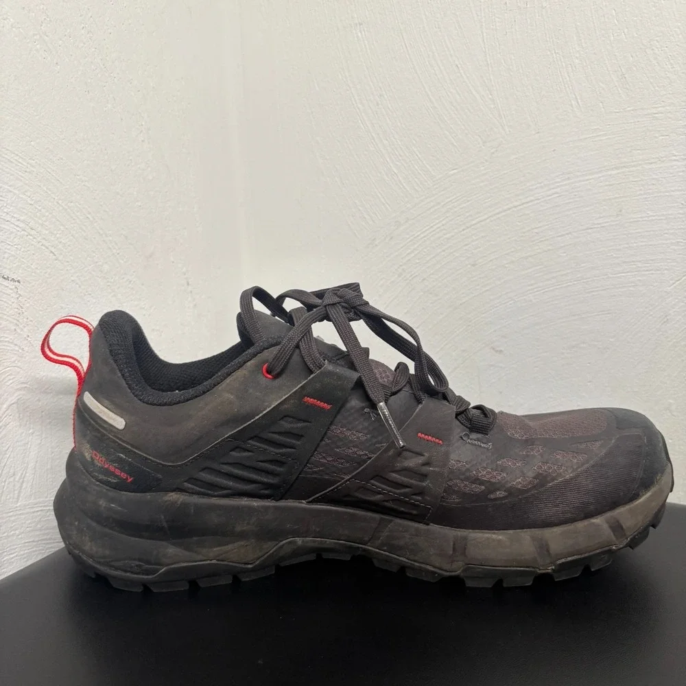 Salomon Hiking Boots Odyssey Mid Gore-Tex‎ Mens Size 8 Black Red Gray